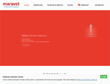 Tablet Screenshot of maravet.com